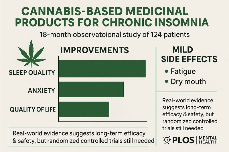 Cannabis efficace per l'insonnia a lungo termine? Uno studio dell'ICL lo conferma.