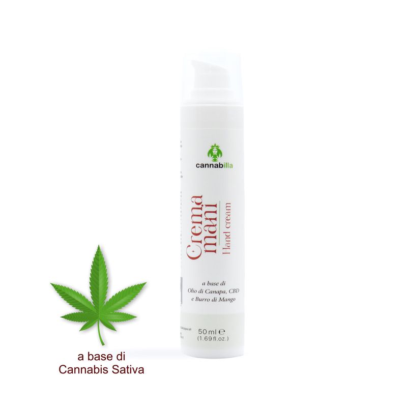 Crema Mani alla Canapa e CBD (50ml)