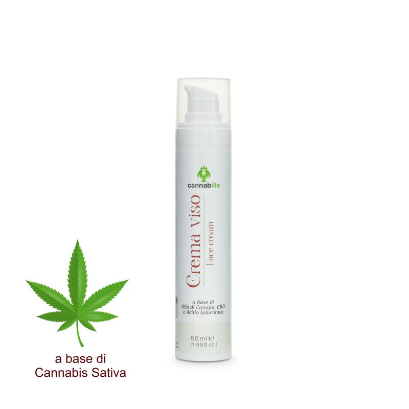 Crema Viso alla Canapa e CBD (50ml)
