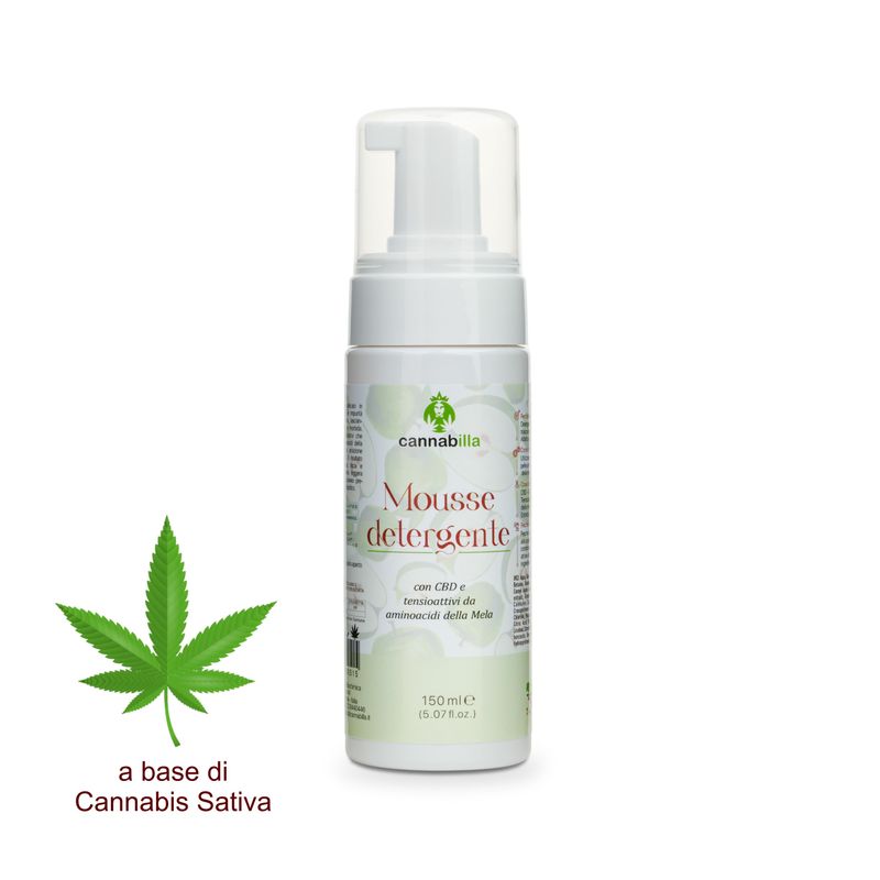 Mousse Detergente Delicata Canapa & CBD (150ml)