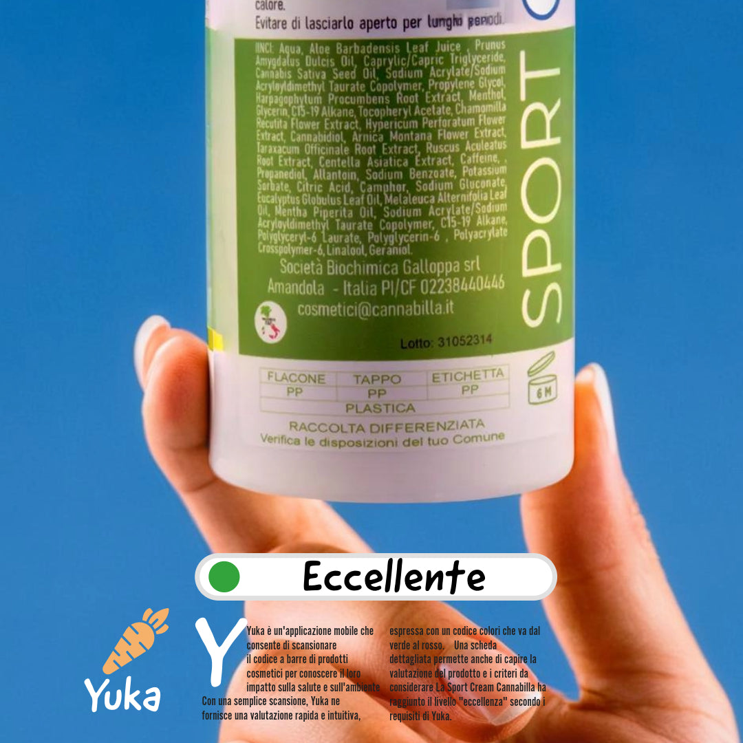 Sport Cream - Crema Corpo Rinfrescante Canapa & CBD (200ml)