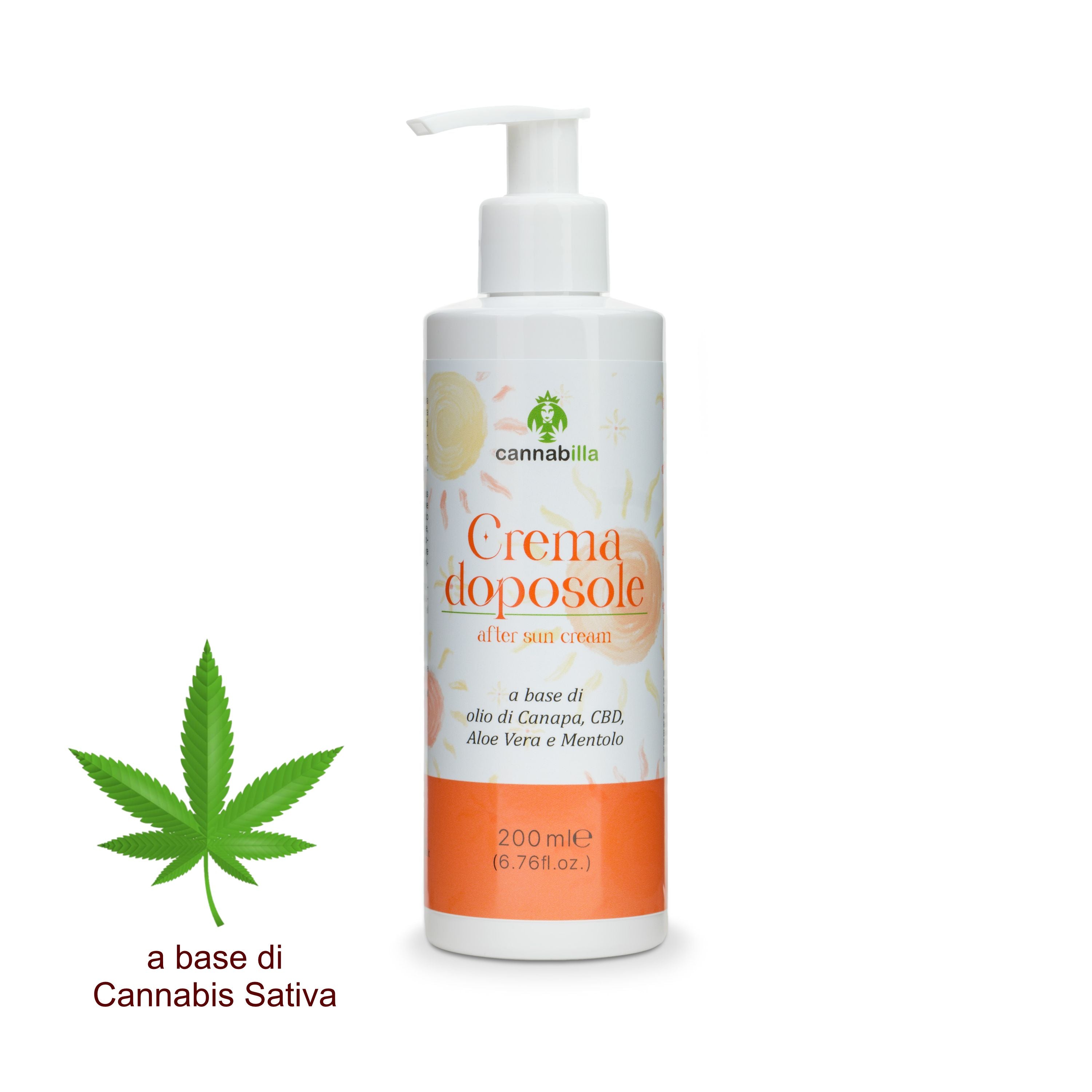 Crema DopoSole alla Canapa e CBD (200ml)