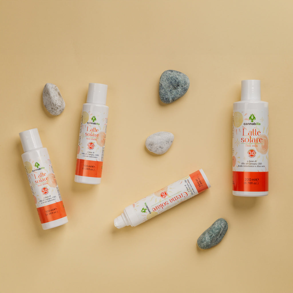 Latte solare SPF 50 alla Canapa e CBD