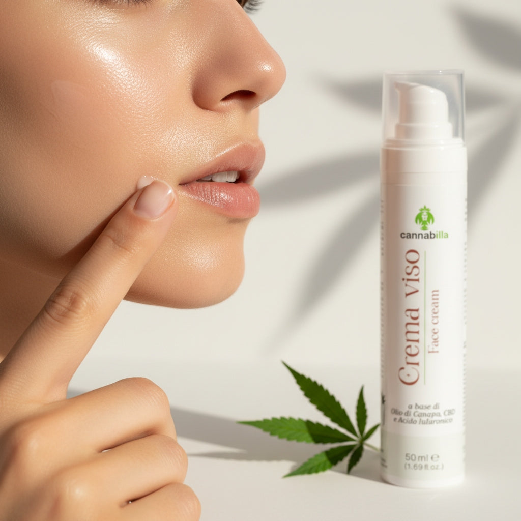 Crema Viso alla Canapa e CBD (50ml)