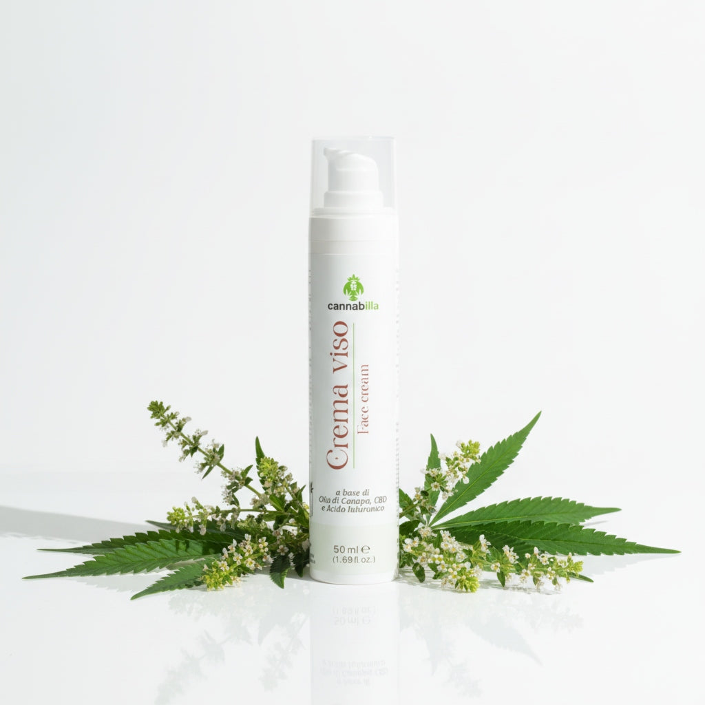 Crema Viso alla Canapa e CBD (50ml)