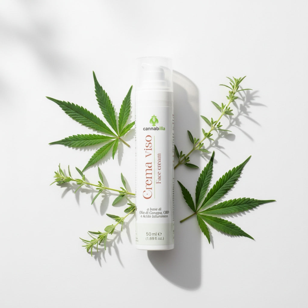 Crema Viso alla Canapa e CBD (50ml)