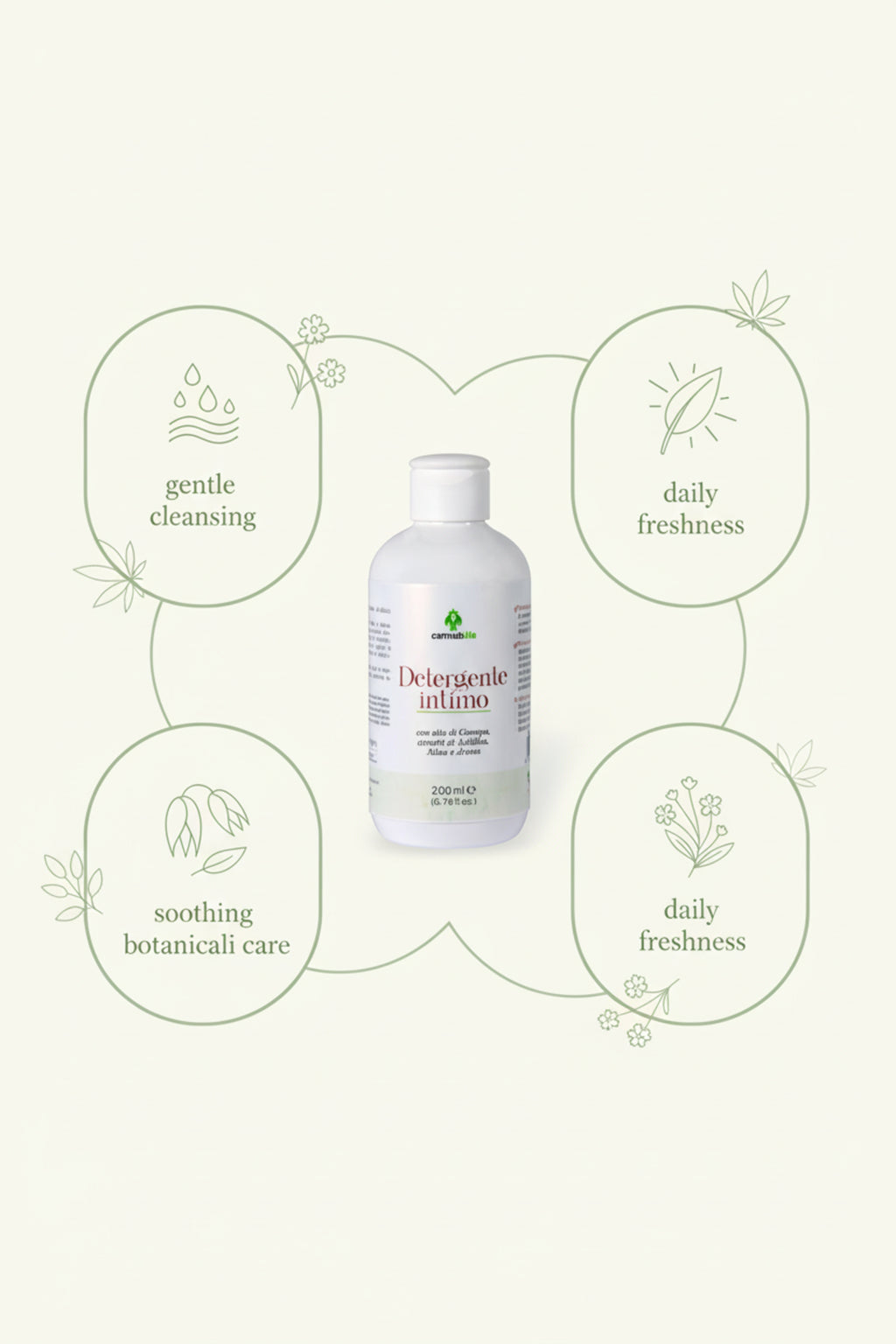 Detergente Intimo Delicato Canapa & Camomilla (200ml)