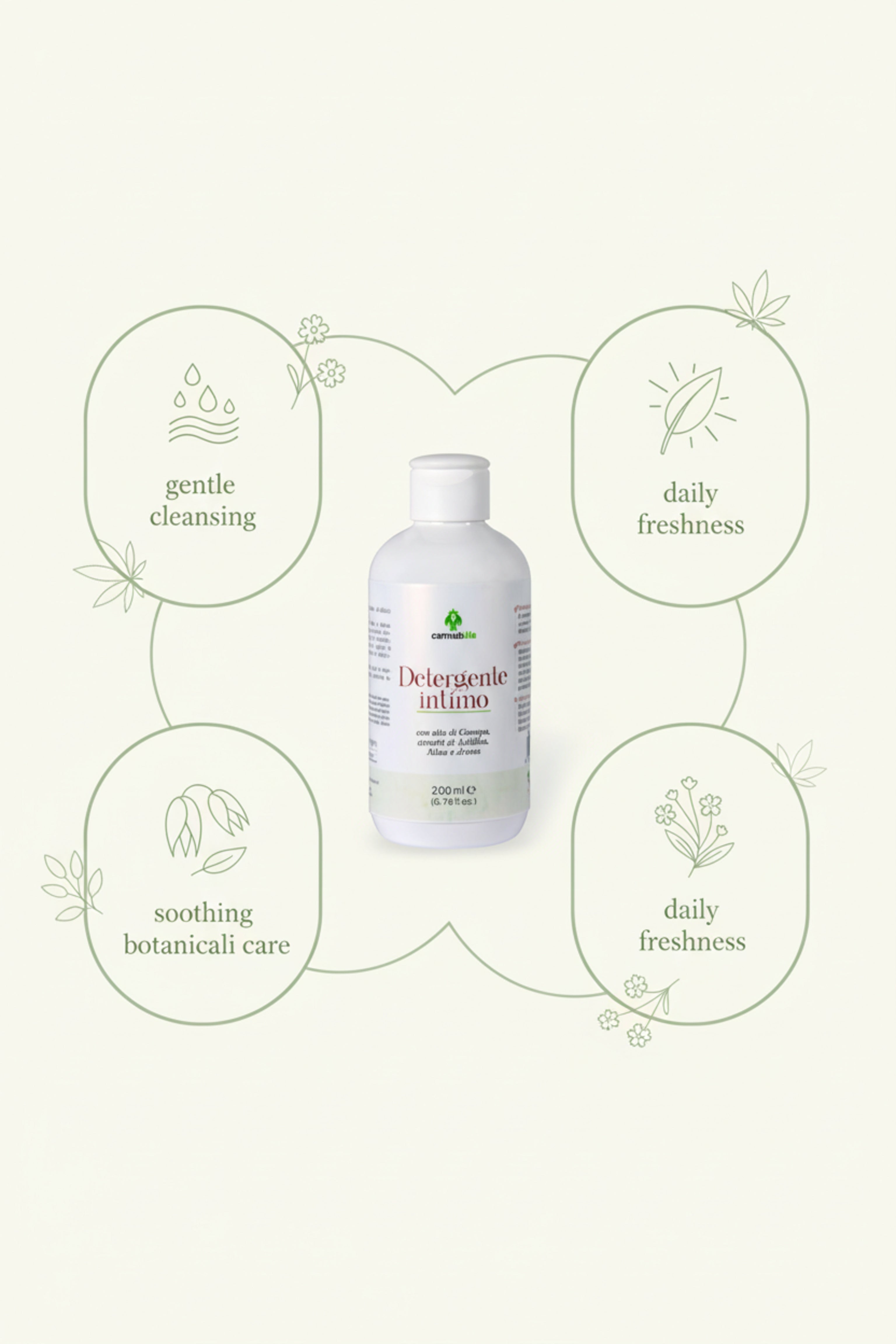 Detergente Intimo Delicato Canapa & Camomilla (200ml)