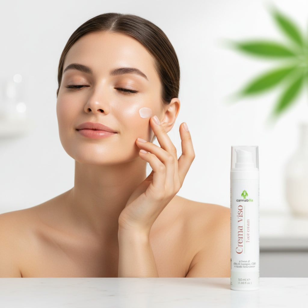 Crema Viso alla Canapa e CBD (50ml)