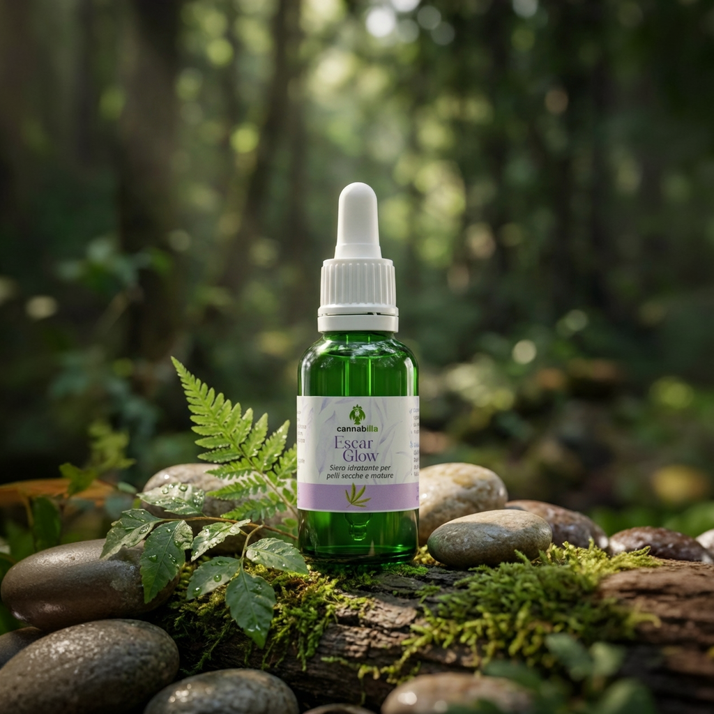 Escar Glow-Siero Viso Ultra Idratante alla Canapa (30ml)