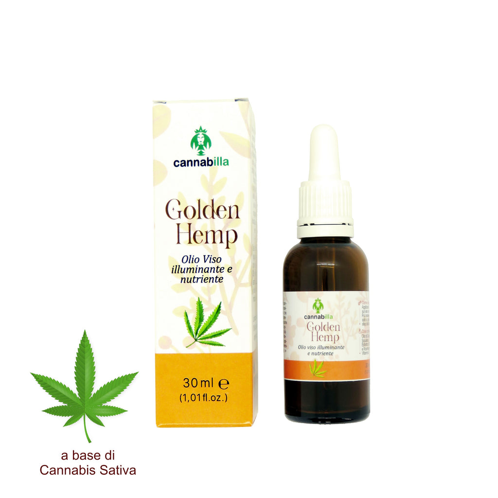 Golden Hemp Olio Viso Illuminante e Idratante (30ml)
