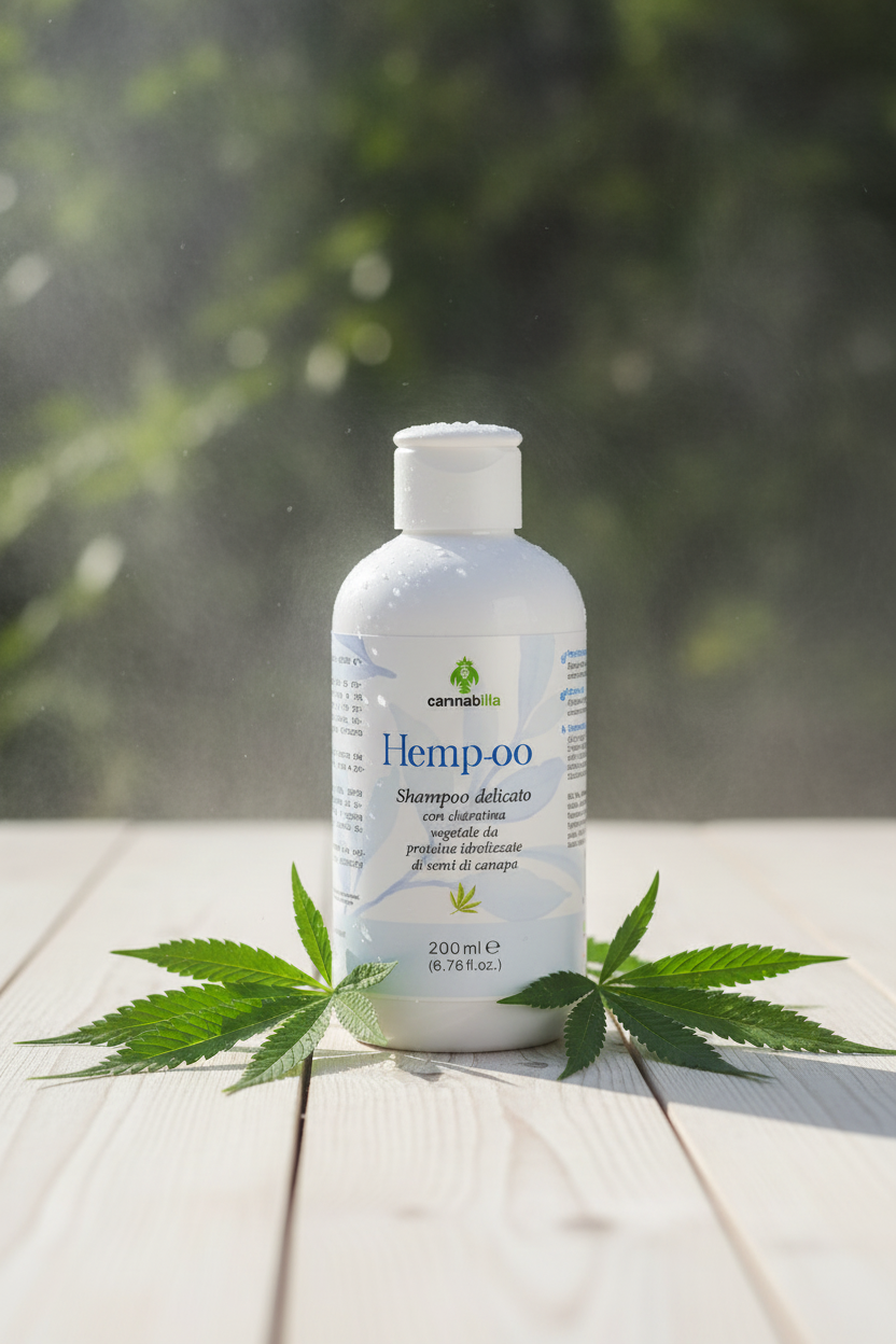 Hempoo - Shampoo alla Canapa con Estratti di Rosmarino (200ml)