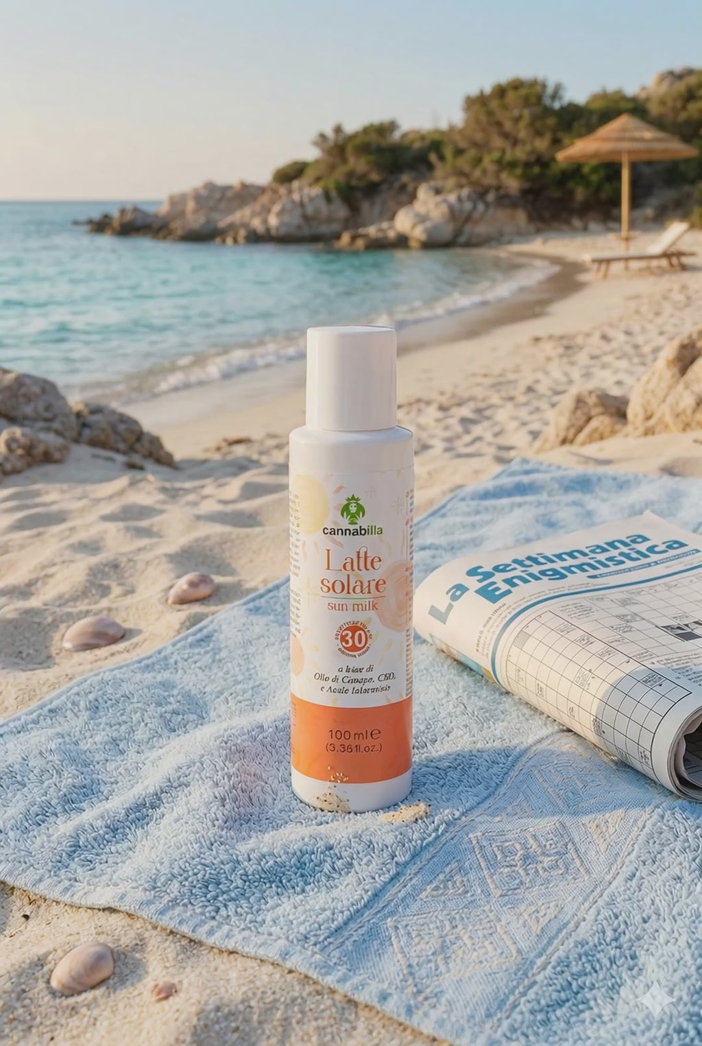 Latte solare SPF 50 alla Canapa e CBD