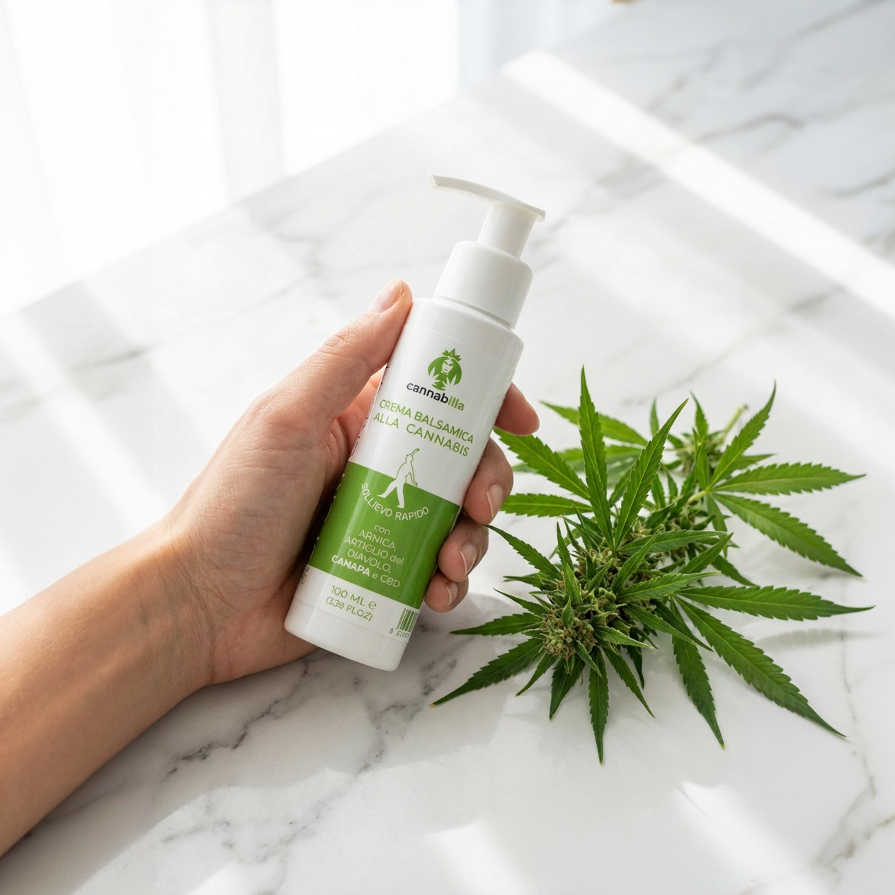 Sport Cream - Crema Corpo Rinfrescante Canapa & CBD (200ml)